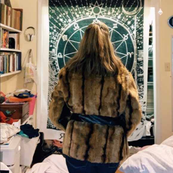 Vintage Faux mink fur coat - Picture 3 of 3